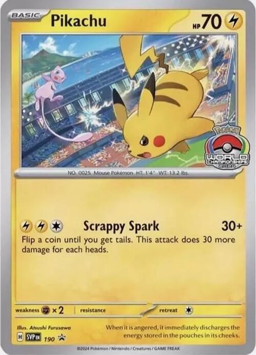 Pikachu 190 Normal SV: Scarlet & Violet Promo Cards Pikachu 190 Normal SV: Scarlet & Violet Promo Cards