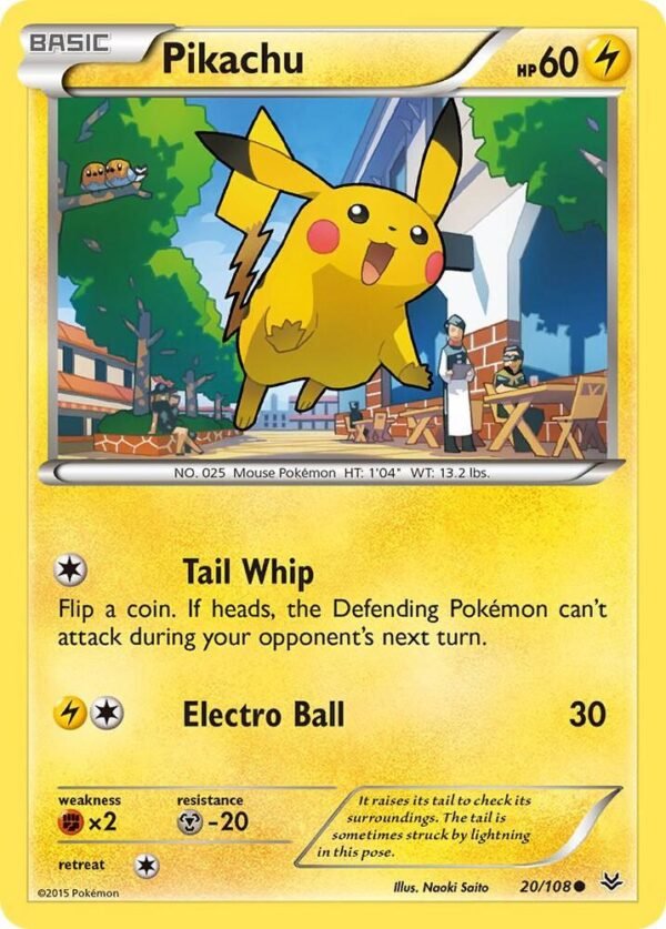 Pikachu 20/108 Normal XY – Roaring Skies