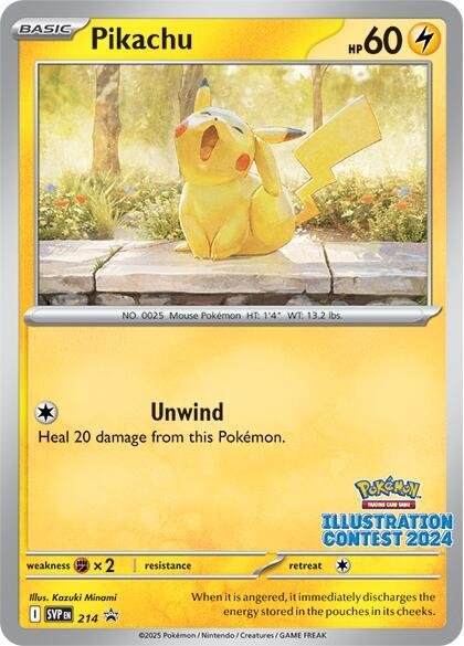 Pikachu 214 (Illustration Contest 2024) Normal SV: Scarlet & Violet Promo Cards