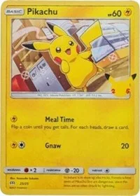 Pikachu | 25/25 | 025/025 | Normal | McDonald's 25th Anniversary Promos