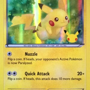 Pikachu 26/83 (20th Anniversary) 026/083 Holofoil Miscellaneous Cards & Products