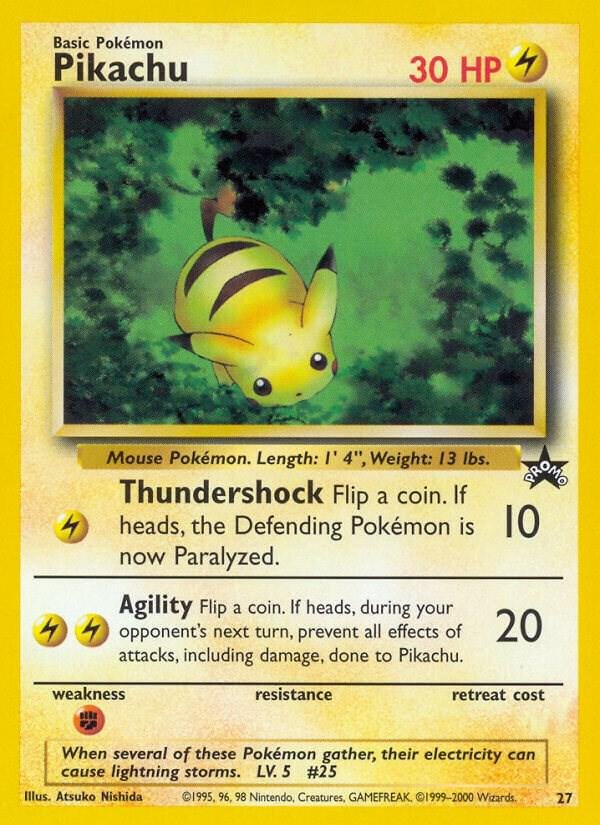 Pikachu (27) 27/53 Normal WoTC Promo