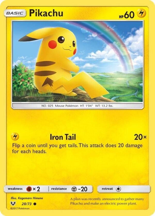 Pikachu 28/73 Normal Shining Legends Pikachu 28/73 Normal Shining Legends