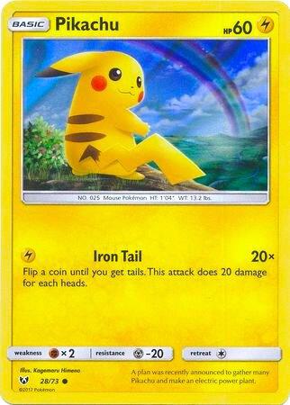 Pikachu 28/73 (Water Web Holo) 028/073 Holofoil Miscellaneous Cards & Products
