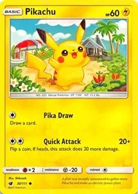 Pikachu | 30/111 | Normal | SM - Crimson Invasion