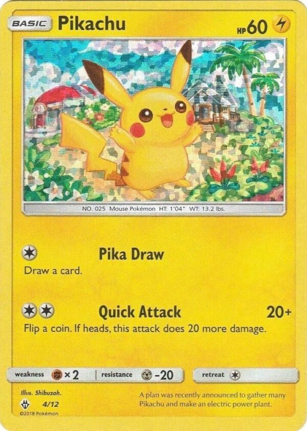 Pikachu 4/12 004/012 Holofoil McDonald’s Promos 2018