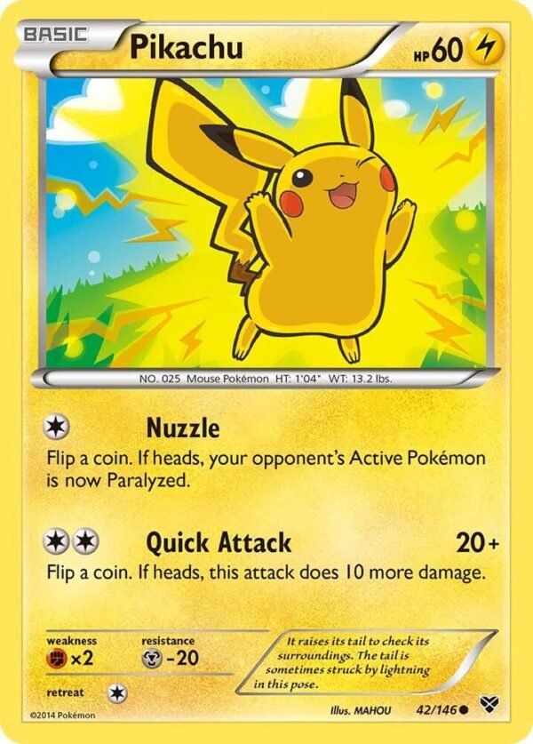 Pikachu 42/146 Reverse Holofoil XY Base Set