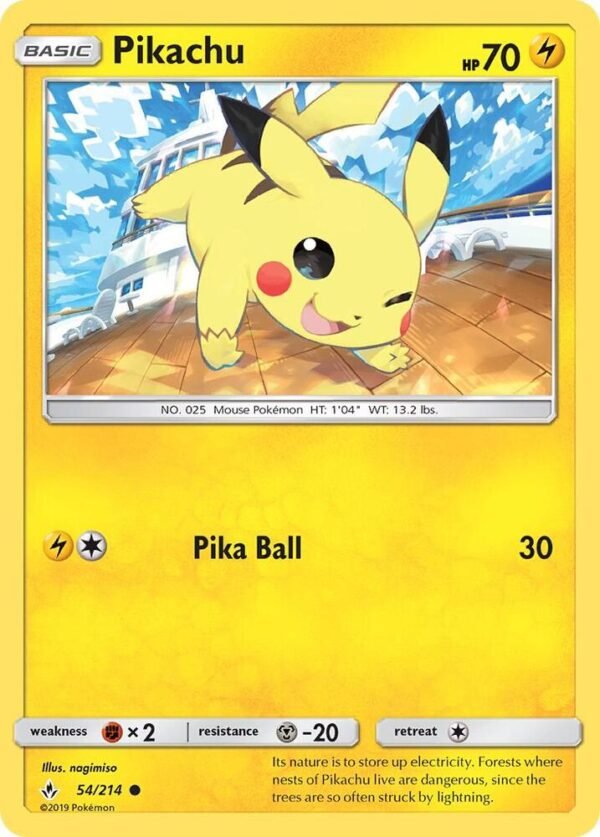 Pikachu 54/214 Normal SM – Unbroken Bonds