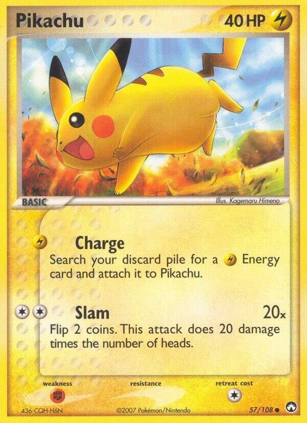Pikachu 57/108 Reverse Holofoil Power Keepers Pikachu 57/108 Reverse Holofoil Power Keepers
