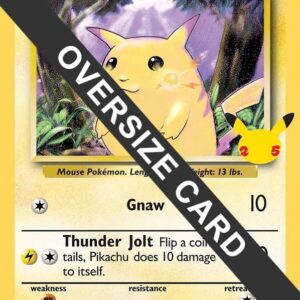 Pikachu 58/102 (25th Anniversary) Normal Jumbo Cards Pikachu 58/102 (25th Anniversary) Normal Jumbo Cards