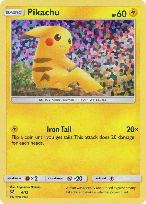 Pikachu 6/12 006/012 Holofoil McDonald’s Promos 2019
