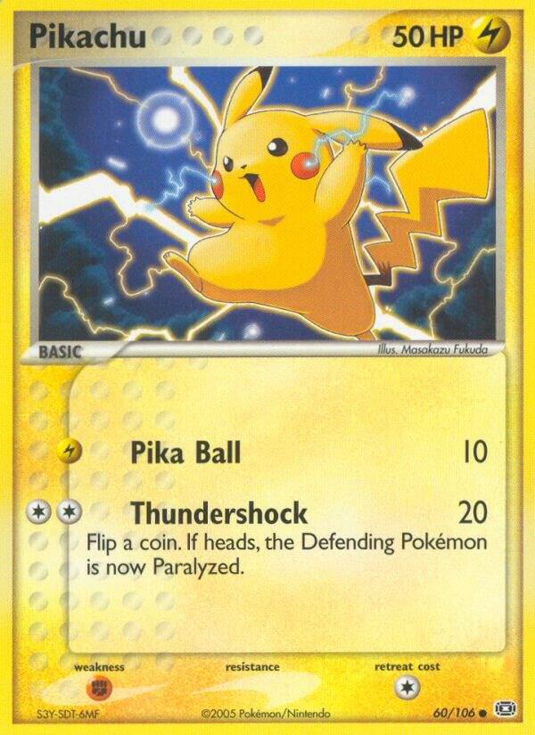 Pikachu 60/106 Reverse Holofoil Emerald