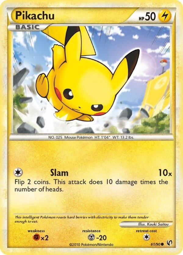 Pikachu 61/90 Reverse Holofoil Undaunted Pikachu 61/90 Reverse Holofoil Undaunted