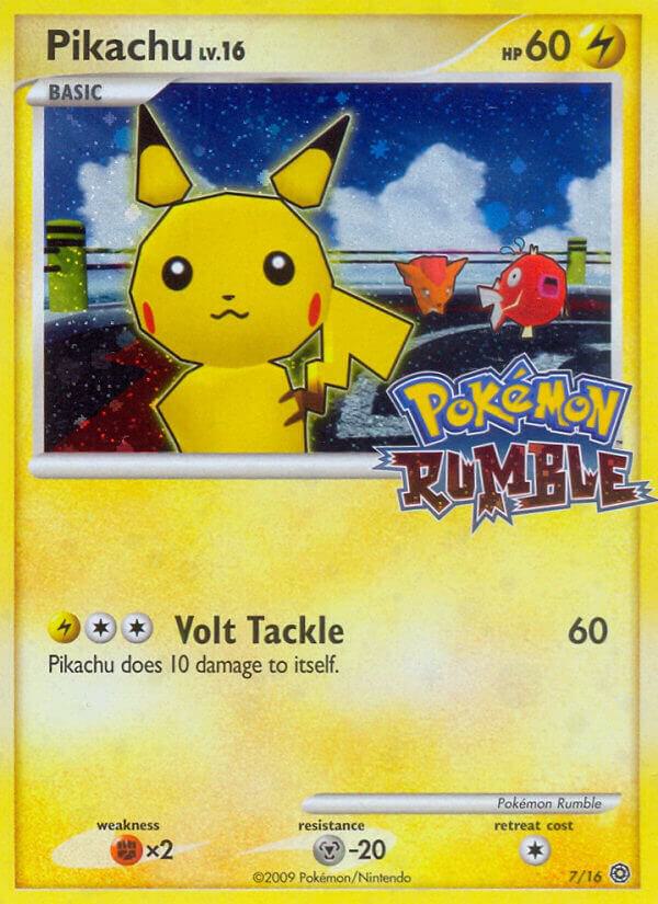 Pikachu 7 Holofoil Rumble