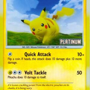 Pikachu 70/100 [Platinum] 070/100 Reverse Holofoil Burger King Promos