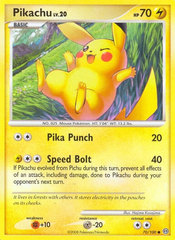 Pikachu 70/100 Reverse Holofoil Stormfront