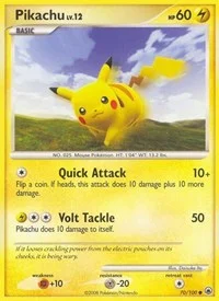 Pikachu | 70/100 | Reverse Holofoil | Majestic Dawn