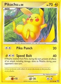 Pikachu | 70/100 | Reverse Holofoil | Stormfront