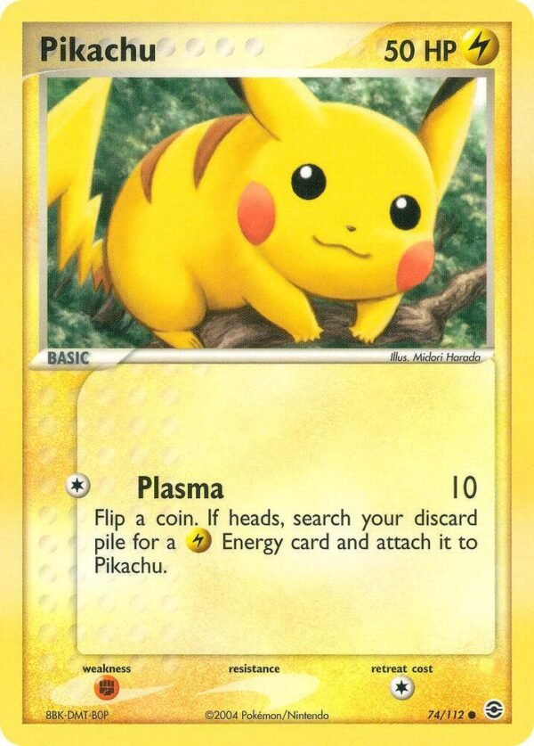Pikachu 74/112 Reverse Holofoil FireRed & LeafGreen