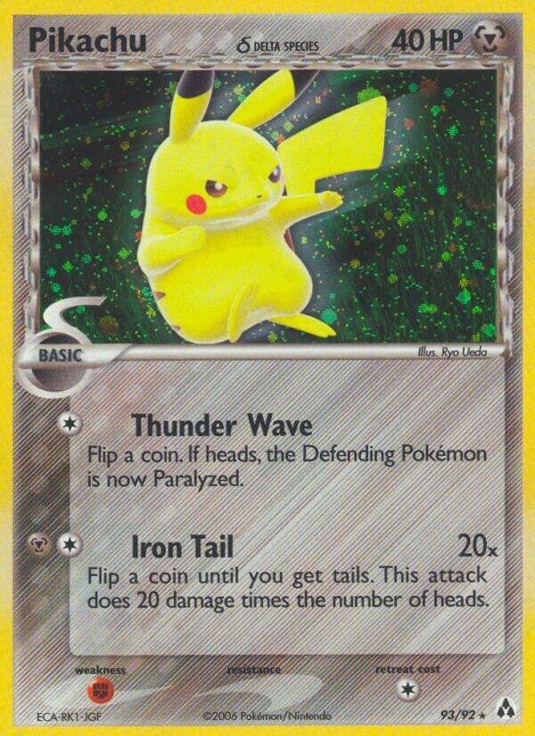 Pikachu (Delta Species) 93/92 Holofoil Legend Maker Pikachu (Delta Species) 93/92 Holofoil Legend Maker