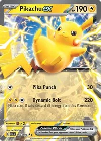 Pikachu ex | 063/193 | Holofoil | SV02: Paldea Evolved