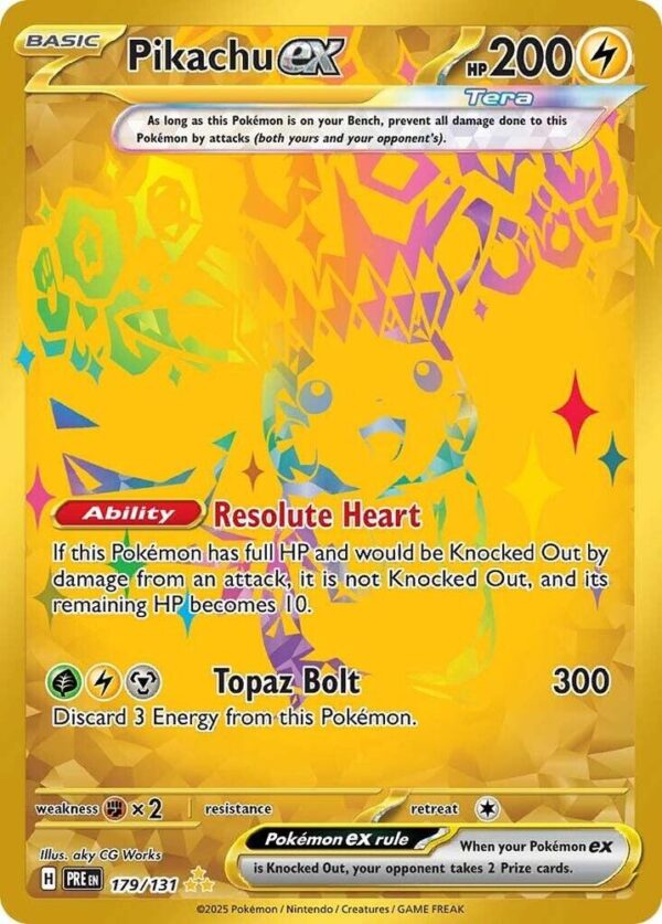 Pikachu ex 179/131 Holofoil SV: Prismatic Evolutions