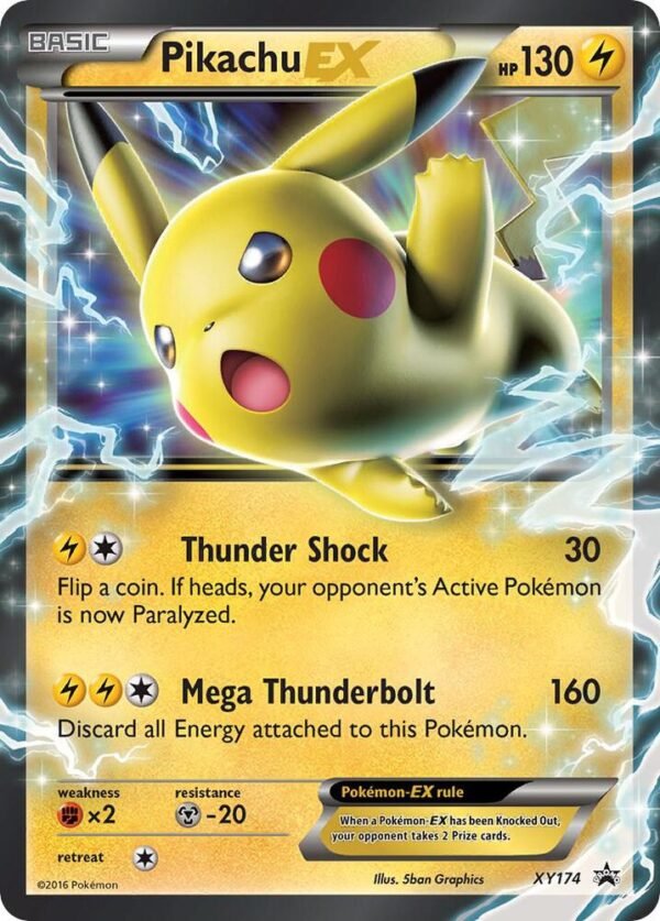 Pikachu EX XY174 Holofoil Jumbo Cards