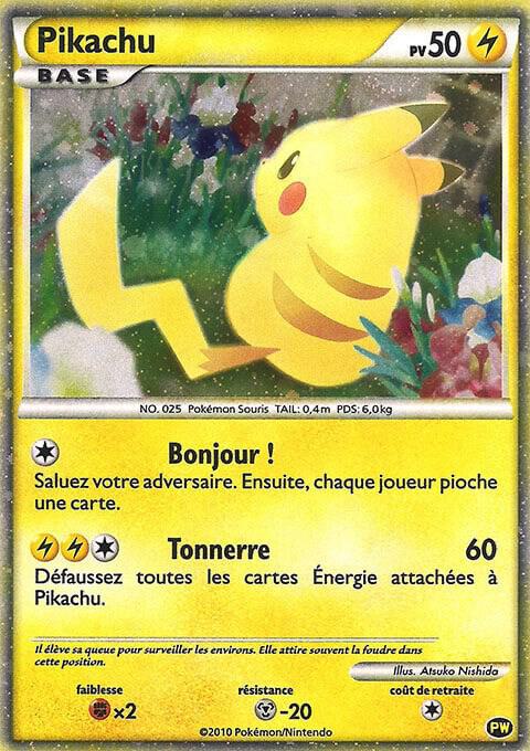 Pikachu (French) PW 7 Holofoil Pikachu World Collection Promos