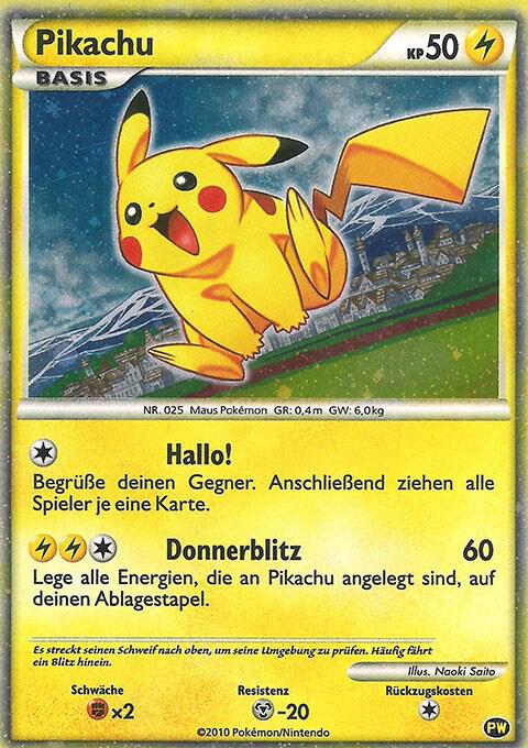 Pikachu (German) PW 6 Holofoil Pikachu World Collection Promos Pikachu (German) PW 6 Holofoil Pikachu World Collection Promos