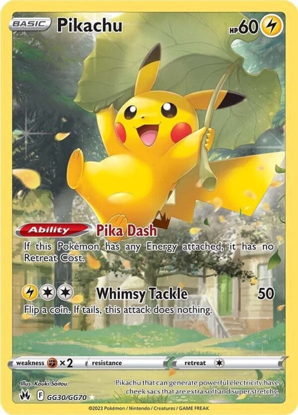 Pikachu GG30/GG70 Holofoil Crown Zenith: Galarian Gallery Pikachu GG30/GG70 Holofoil Crown Zenith: Galarian Gallery