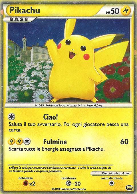 Pikachu (Italian) PW 2 Holofoil Pikachu World Collection Promos