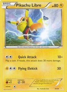Pikachu Libre (14 Non-Holo) 14/30 Normal XY Trainer Kit: Pikachu Libre & Suicune