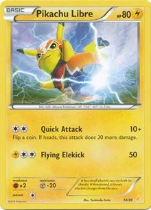 Pikachu Libre (14 | Non-Holo) | 14/30 | Normal | XY Trainer Kit: Pikachu Libre & Suicune