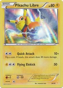 Pikachu Libre (30 Holo) 30/30 Holofoil XY Trainer Kit: Pikachu Libre & Suicune