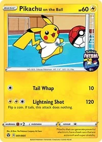 Pikachu on the Ball | 001/005 (Pokemon Futsal) | Normal | Miscellaneous Cards & Products Pikachu on the Ball | 001/005 (Pokemon Futsal) | Normal | Miscellaneous Cards & Products
