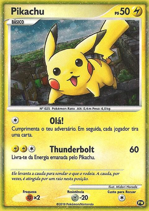 Pikachu (Portuguese) PW 9 Holofoil Pikachu World Collection Promos