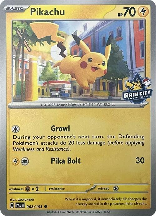 Pikachu (Rain City Showcase) 062/193 Normal Miscellaneous Cards & Products
