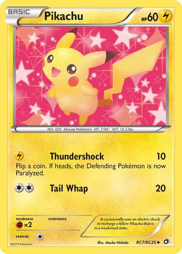 Pikachu RC7/RC25 Holofoil Legendary Treasures: Radiant Collection Pikachu RC7/RC25 Holofoil Legendary Treasures: Radiant Collection