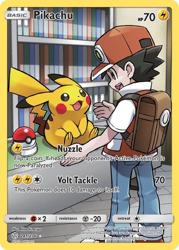 Pikachu (Secret) 241/236 Holofoil SM – Cosmic Eclipse Pikachu (Secret) 241/236 Holofoil SM – Cosmic Eclipse