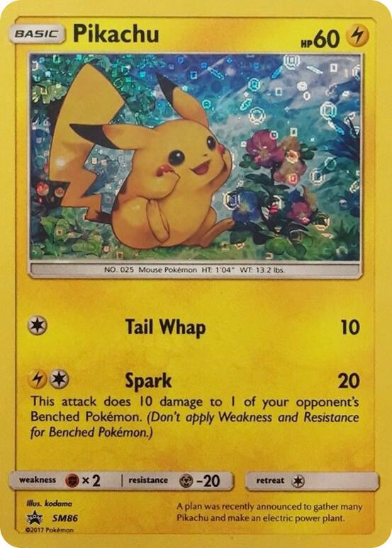 Pikachu SM86 (General Mills Promo) Holofoil Miscellaneous Cards & Products