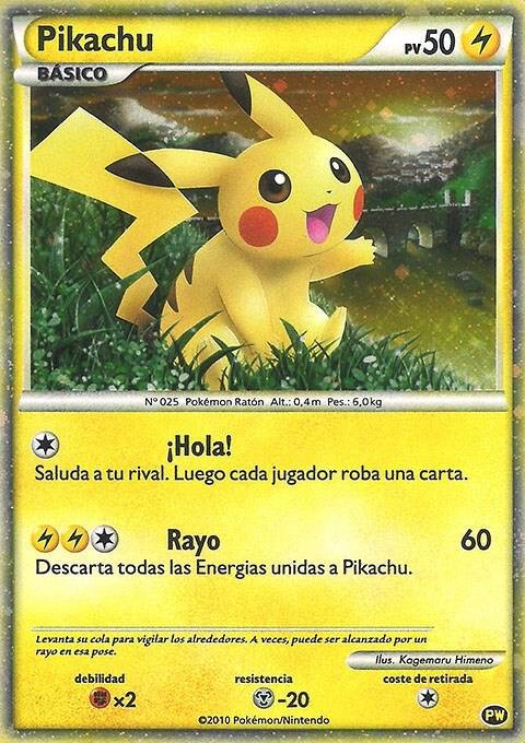 Pikachu (Spanish) PW 4 Holofoil Pikachu World Collection Promos