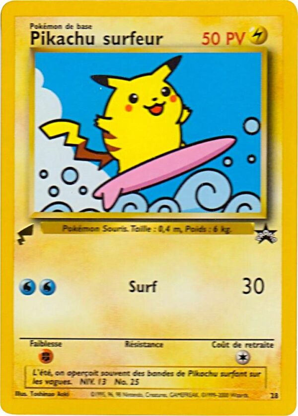 Pikachu (Surfing) 28 Normal Pikachu World Collection Promos