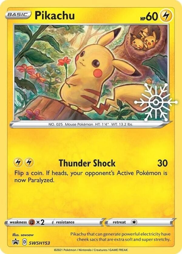 Pikachu SWSH153 (Holiday Calendar) Holofoil SWSH: Sword & Shield Promo Cards Pikachu SWSH153 (Holiday Calendar) Holofoil SWSH: Sword & Shield Promo Cards