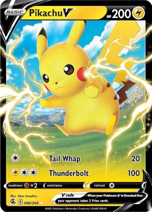 Pikachu V 086/264 Holofoil SWSH08: Fusion Strike