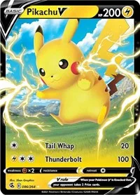 Pikachu V | 086/264 | Holofoil | SWSH08: Fusion Strike