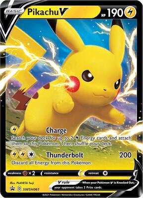 Pikachu V SWSH061 Holofoil SWSH: Sword & Shield Promo Cards