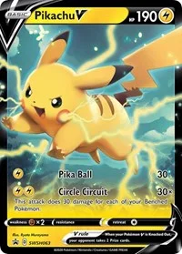 Pikachu V | SWSH063 | Holofoil | SWSH: Sword & Shield Promo Cards