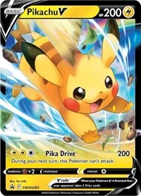 Pikachu V | SWSH285 | Holofoil | SWSH: Sword & Shield Promo Cards