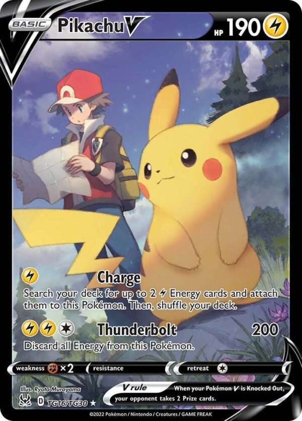 Pikachu V TG16/TG30 Holofoil SWSH11: Lost Origin Trainer Gallery Pikachu V TG16/TG30 Holofoil SWSH11: Lost Origin Trainer Gallery