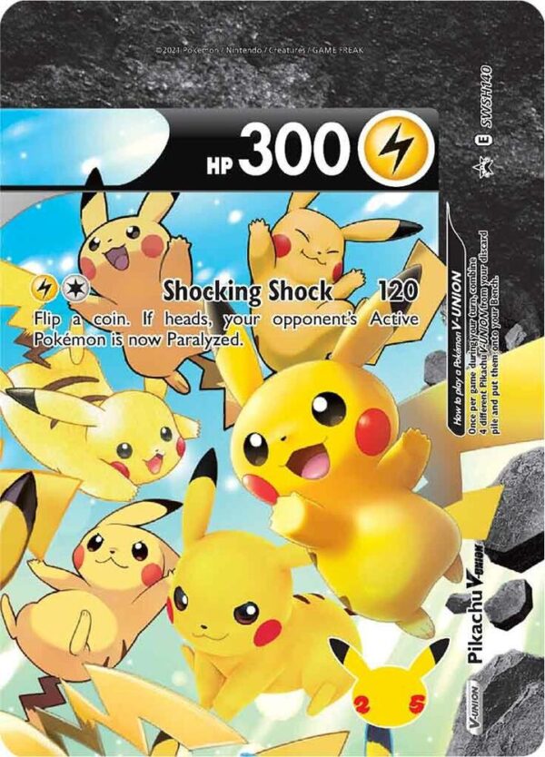 Pikachu V-Union SWSH140 Holofoil SWSH: Sword & Shield Promo Cards Pikachu V-Union SWSH140 Holofoil SWSH: Sword & Shield Promo Cards